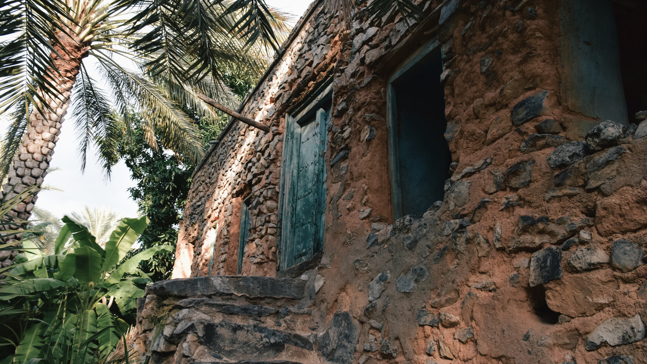 Old abandoned building in the jungle