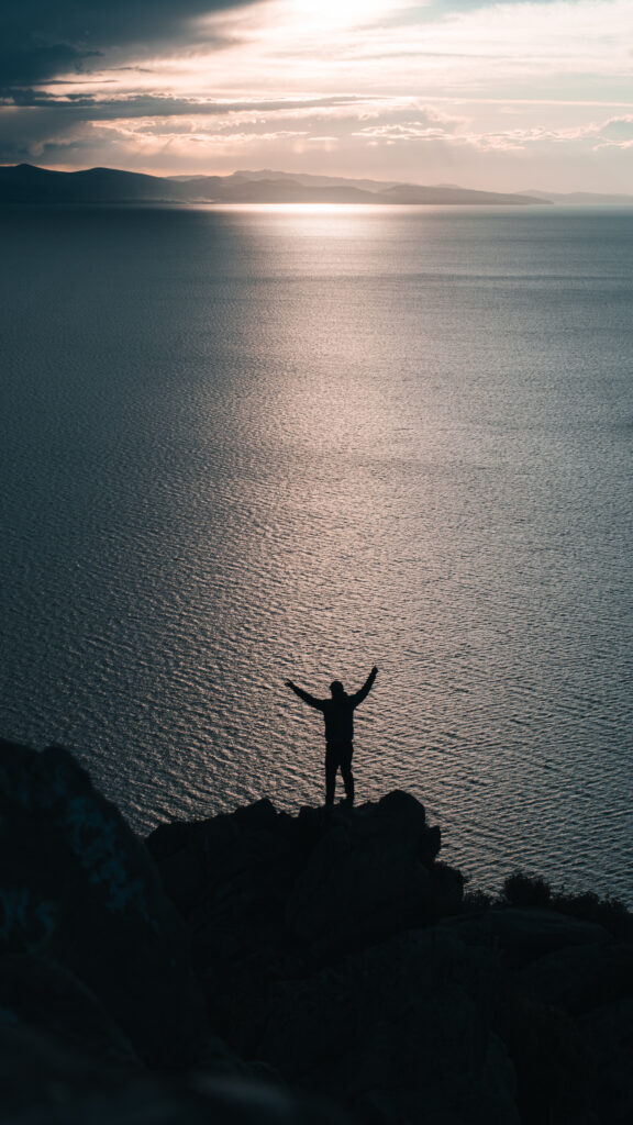 Lake Titicaca by sunset
